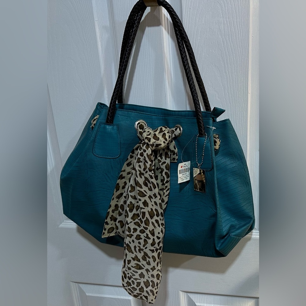 Penelope Ann Boutique Teal Extra Large Tote